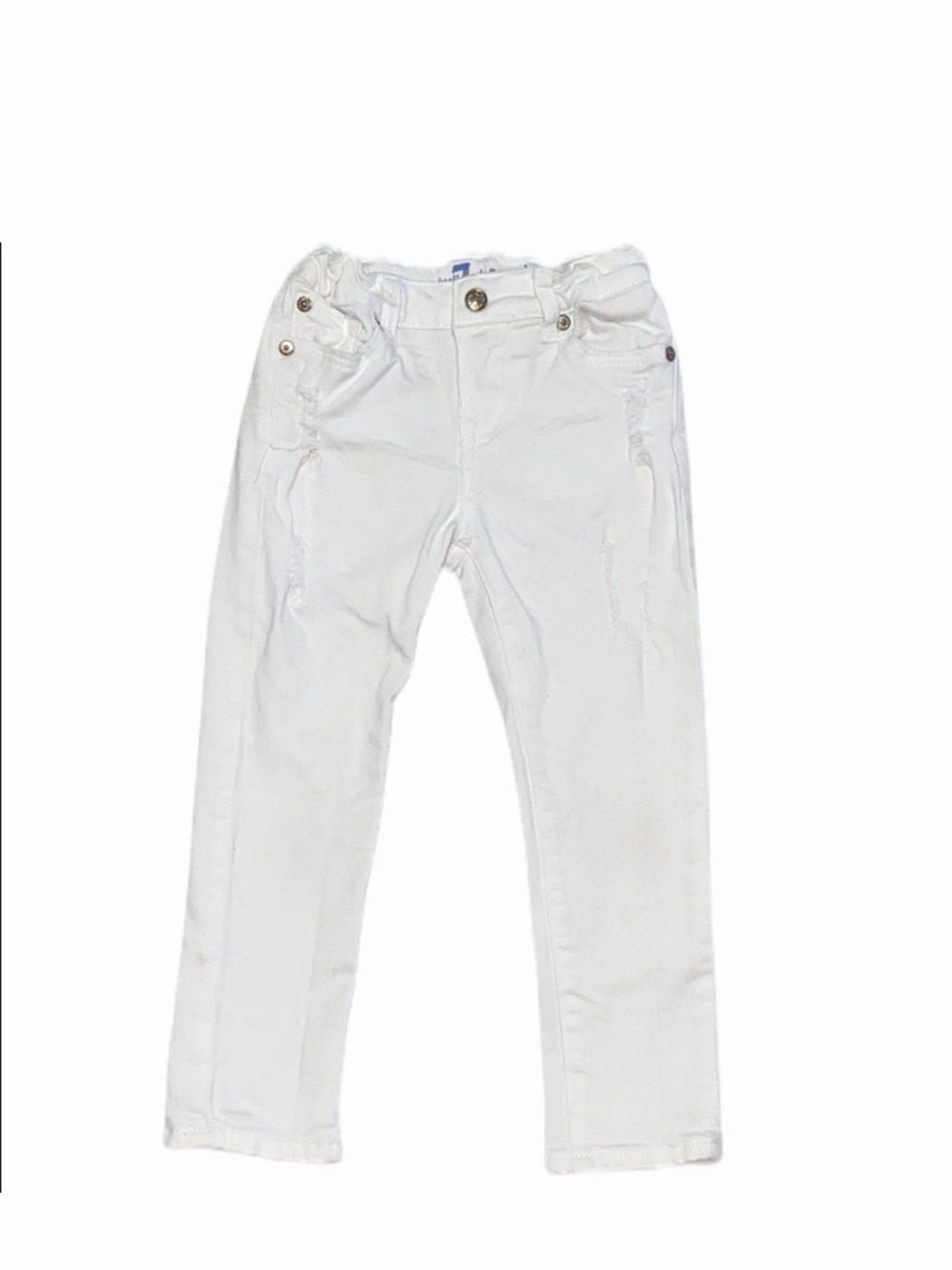 7 For All Mankind Josefina White Skinny Boyfriend Jeans Girls 6 preppy